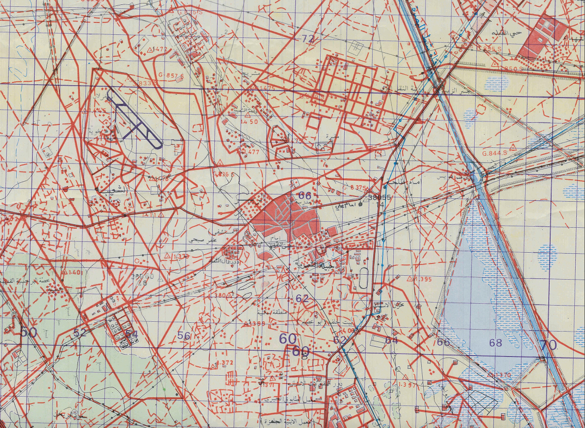 Basrah, Iraq City Topographical Map