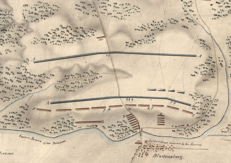 Battle Archives Map Bladensburg, Maryland