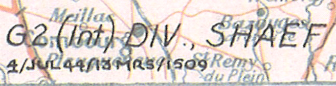 Battle Archives Map Breakout from Normandy (German Order of Battle)