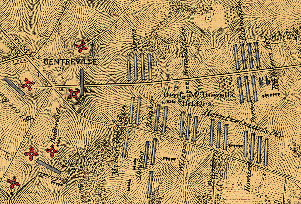 Battle Archives Map Bull Run (Manassas) I #1