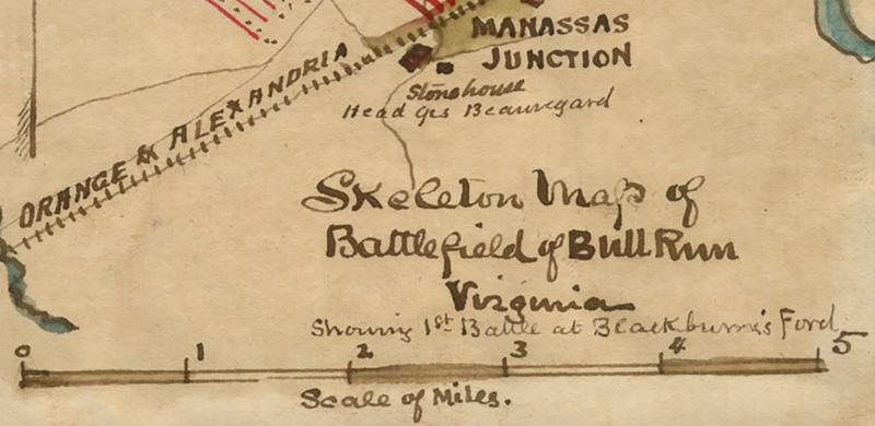 Battle Archives Map Bull Run (Manassas) I #3