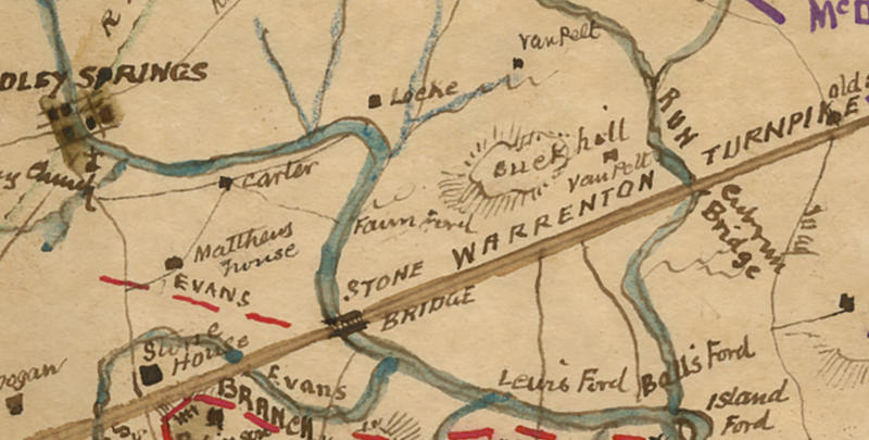 Battle Archives Map Bull Run (Manassas) I #3