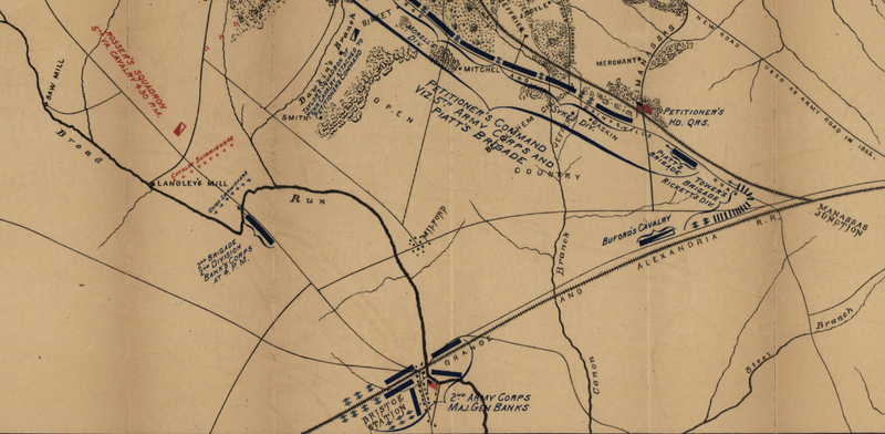 Battle Archives Map Bull Run (Manassas) II #2