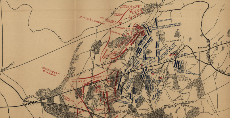Battle Archives Map Bull Run (Manassas) II #2