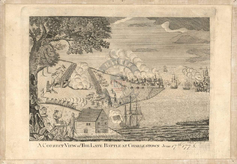 Battle Archives Map Bunker Hill, Massachusetts #1