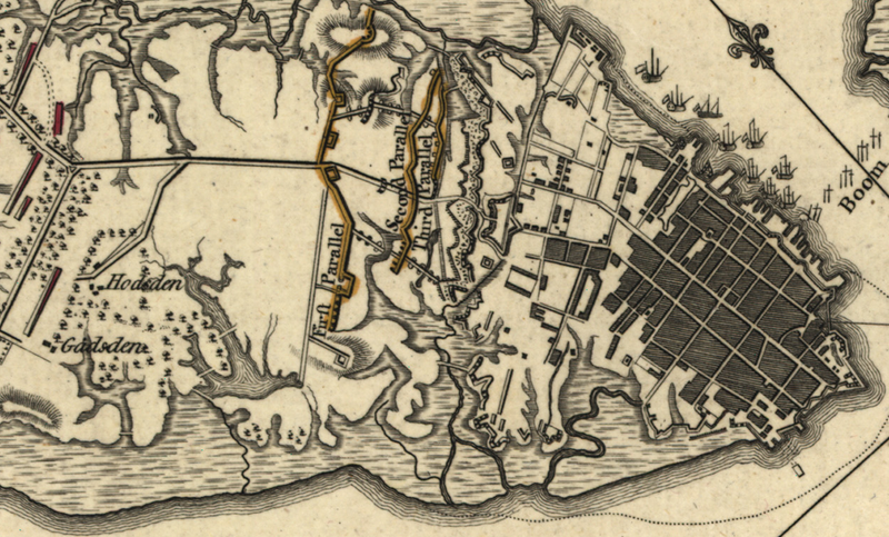 Battle Archives Map Charles Town, South Carolina #1