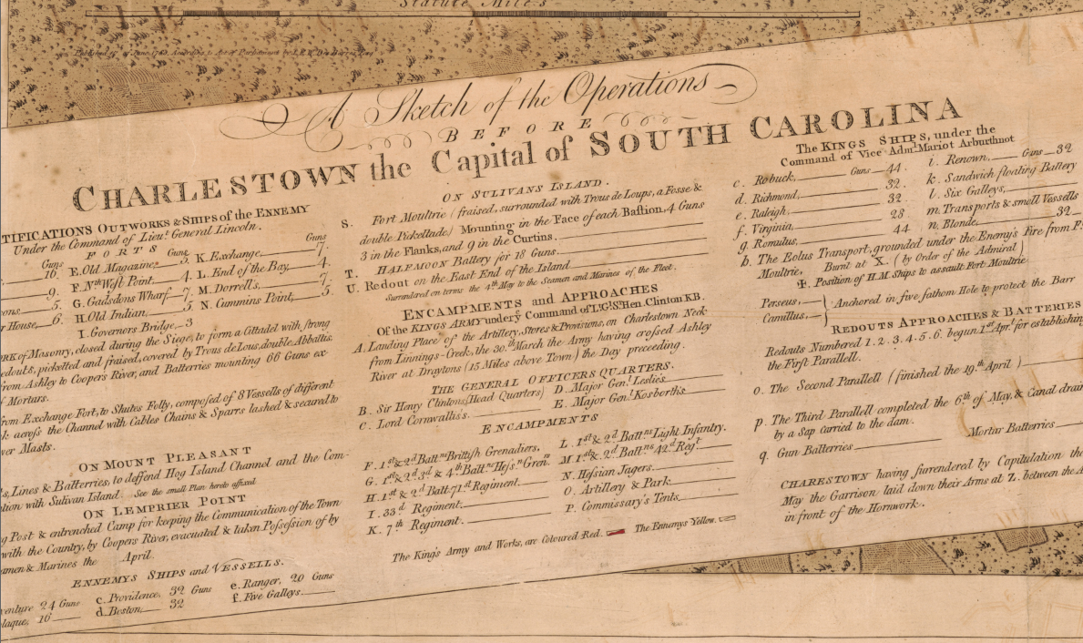 Battle Archives Map Charles Town, South Carolina #3