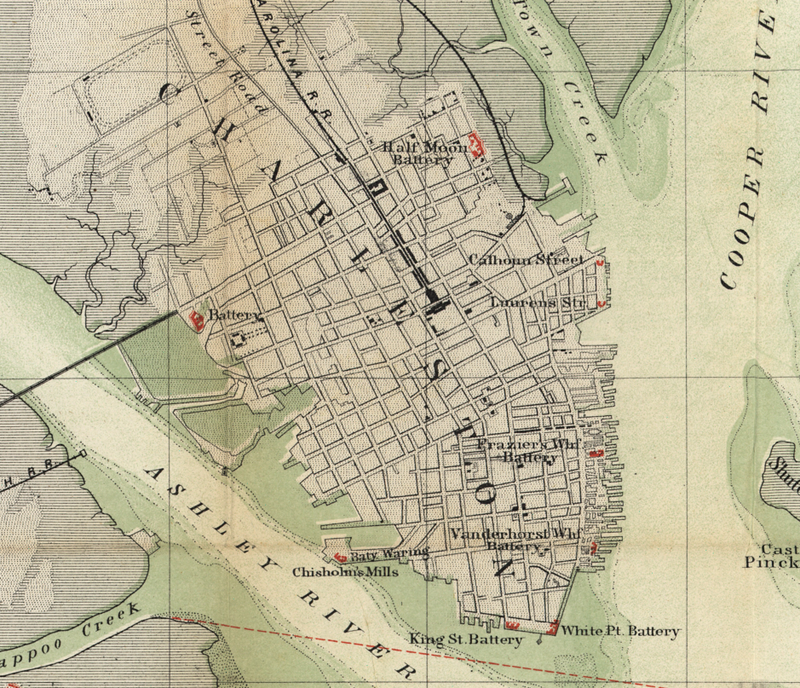 Battle Archives Map Charleston, South Carolina #1