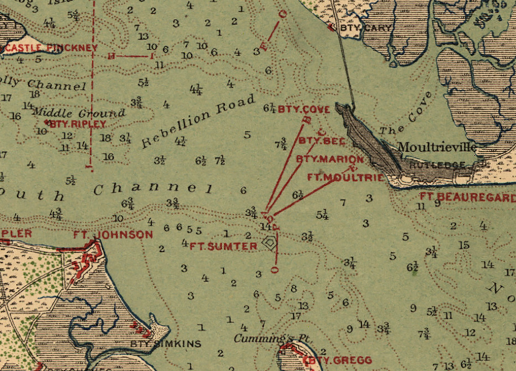 Battle Archives Map Charleston, South Carolina #2
