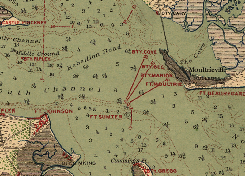 Battle Archives Map Charleston, South Carolina #2