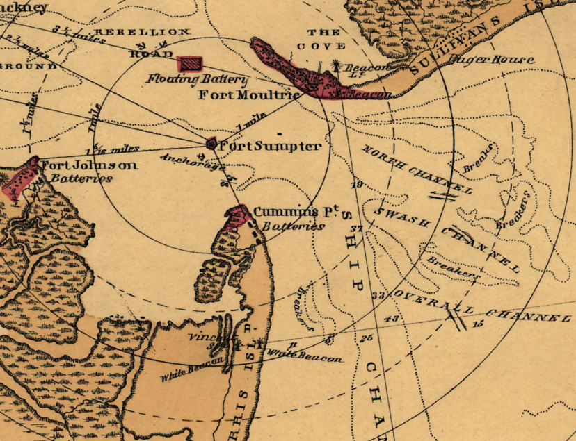 Battle Archives Map Charleston, South Carolina #3