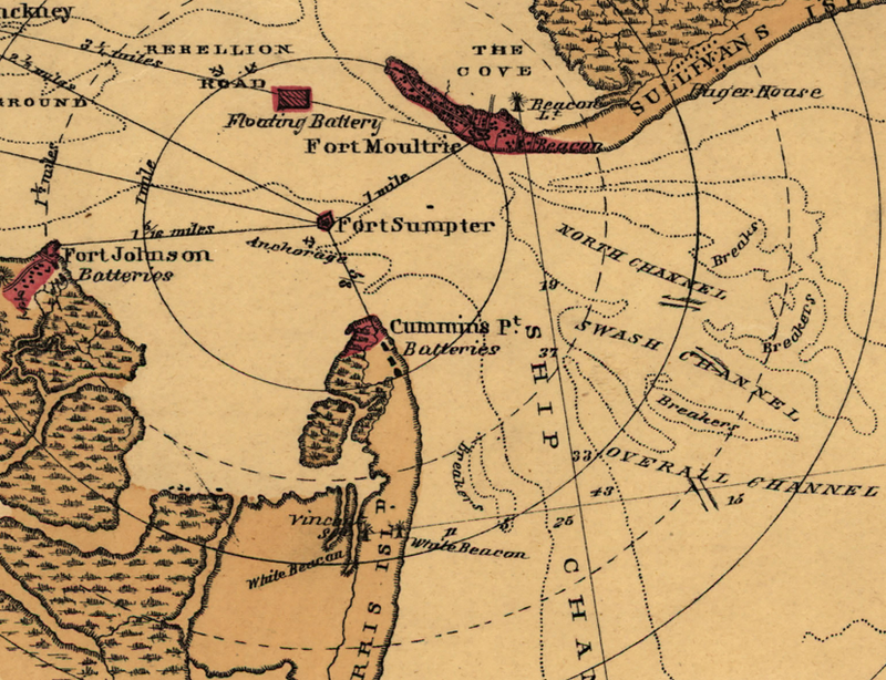 Battle Archives Map Charleston, South Carolina #3