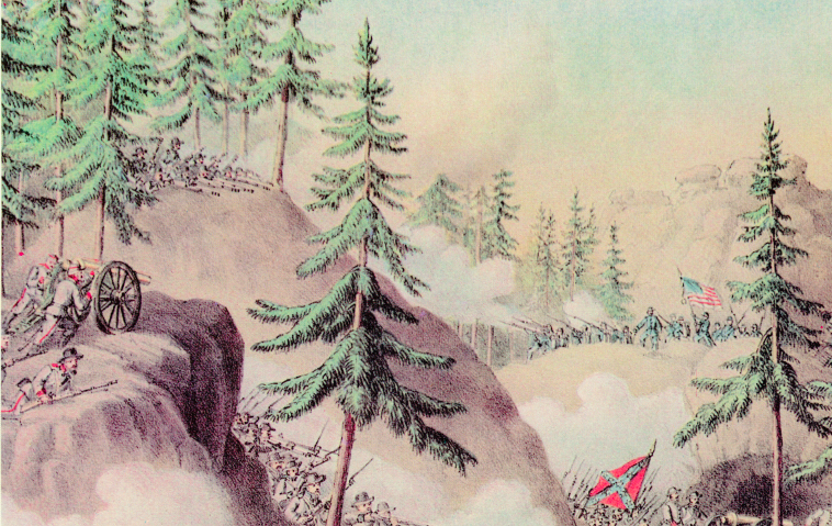 Battle Archives Map Chattanooga, Tennessee #1 (Missionary Ridge)