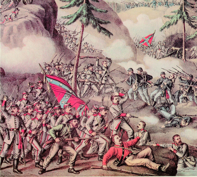 Battle Archives Map Chattanooga, Tennessee #1 (Missionary Ridge)