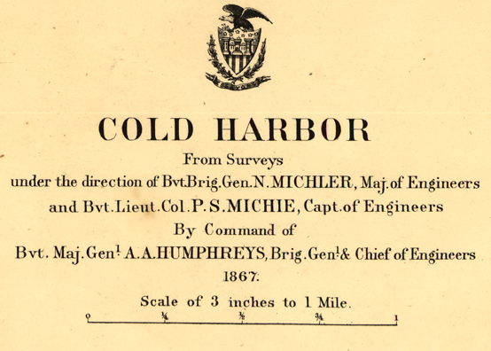 Battle Archives Map Cold Harbor Trench Lines Map