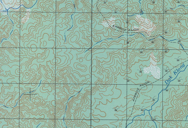 Battle Archives Map Dak To, Vietnam (Western Hills)