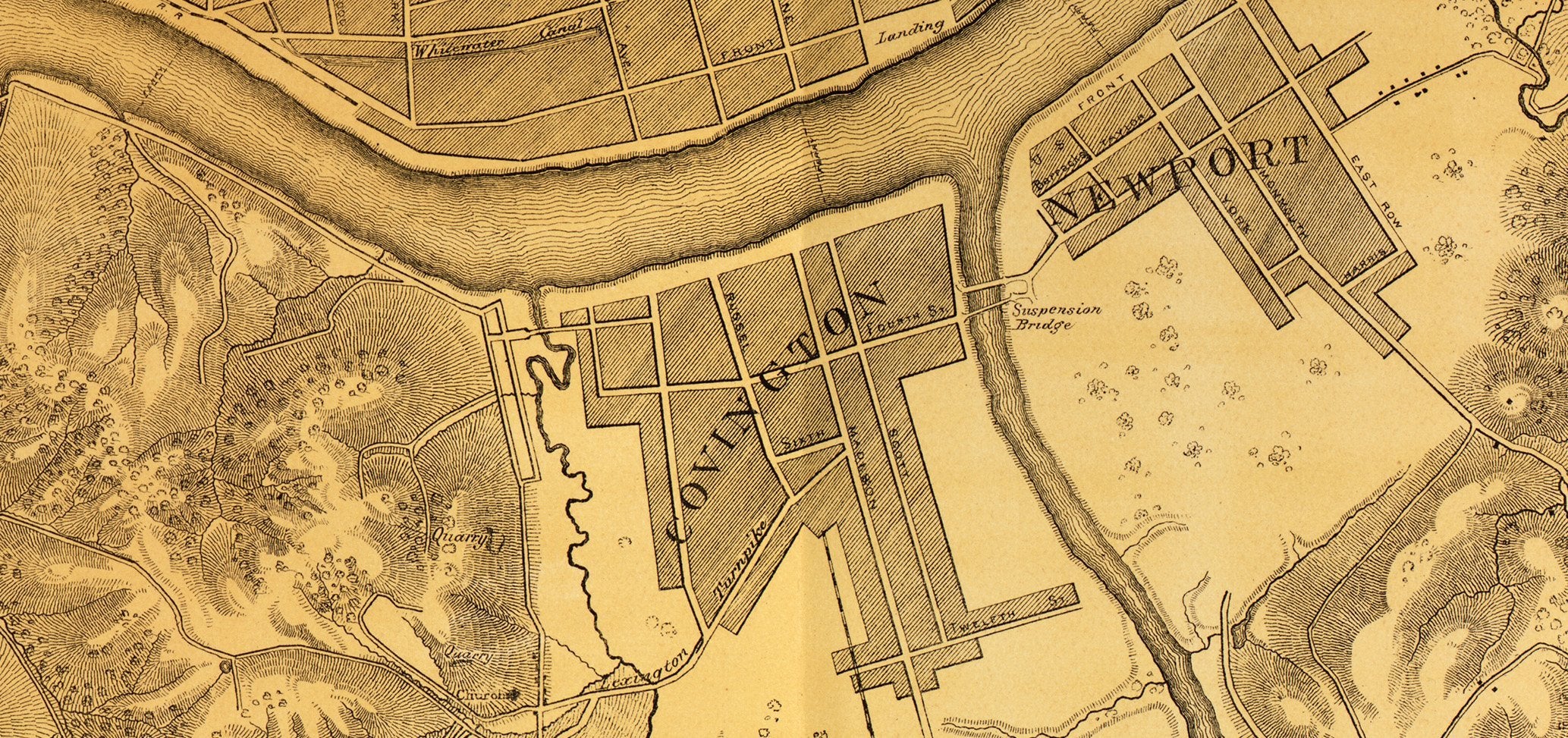 Battle Archives Map Defenses of Cincinnati, Ohio