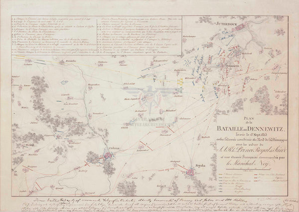 Dennewitz 1813 French Battle Map