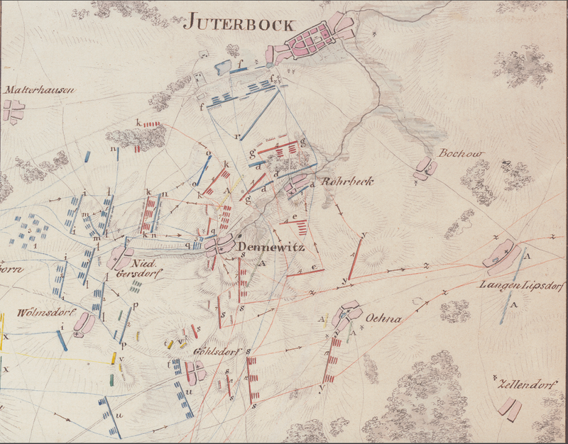 Dennewitz 1813 French Battle Map
