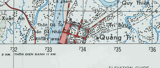 Dong Ha, Vietnam Topographical Map