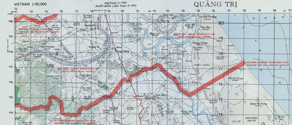Dong Ha, Vietnam Topographical Map