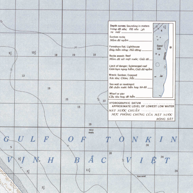 Dong Hoi, Vietnam Topographical Map