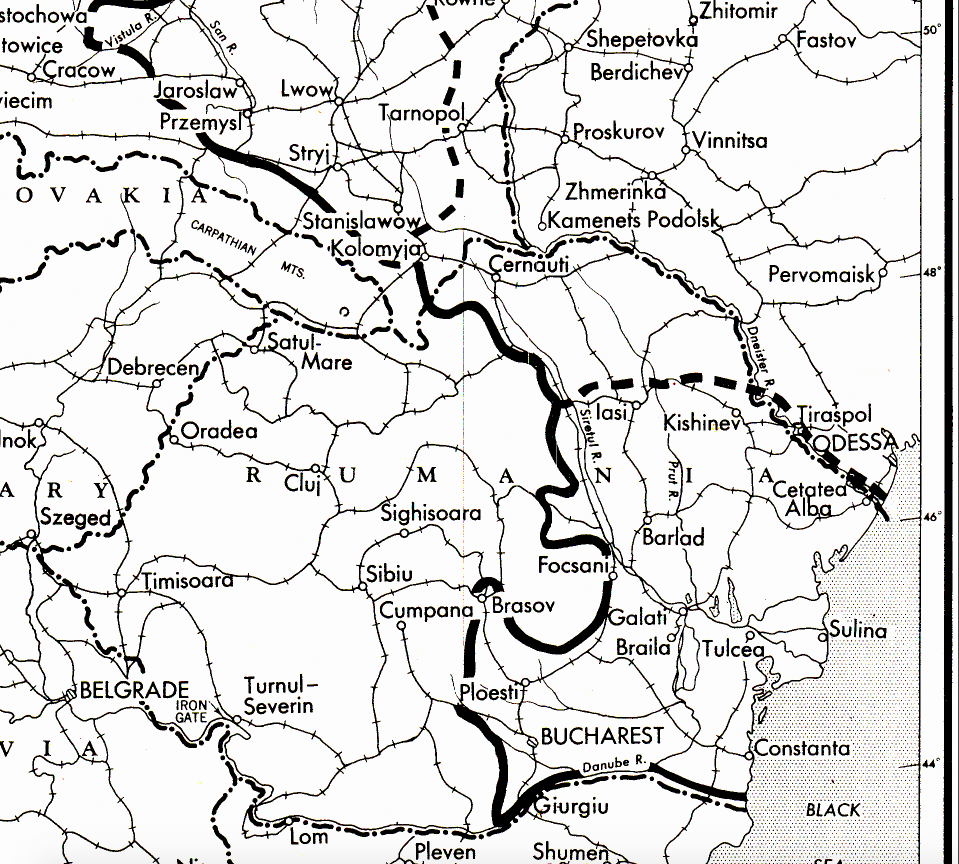 Battle Archives Map Eastern Front, 1944