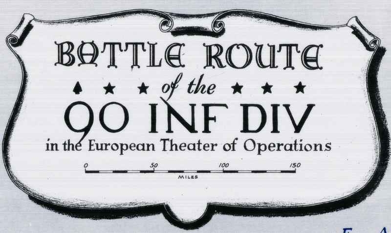 Battle Archives Map European Campaign, 90th Infantry Division