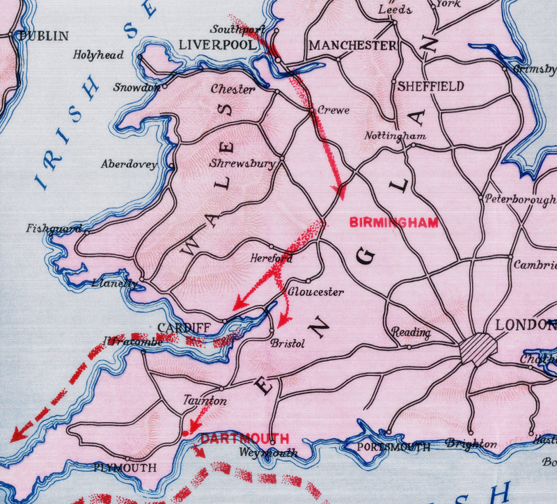 Battle Archives Map European Campaign, 90th Infantry Division