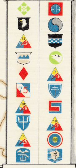 Battle Archives Map European Campaign, First US Army