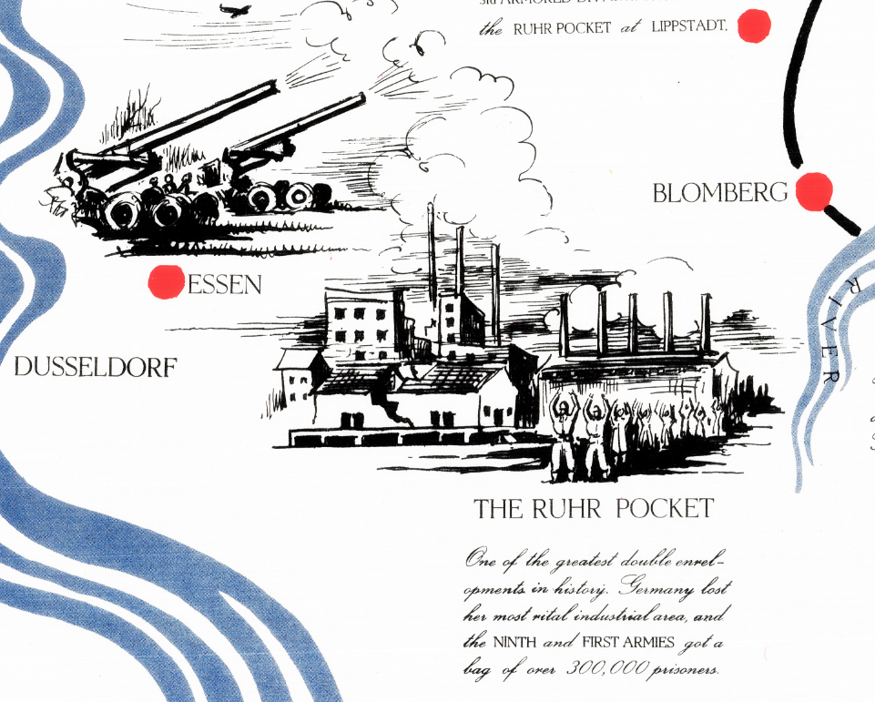 Battle Archives Map European Campaign, XIX Corps