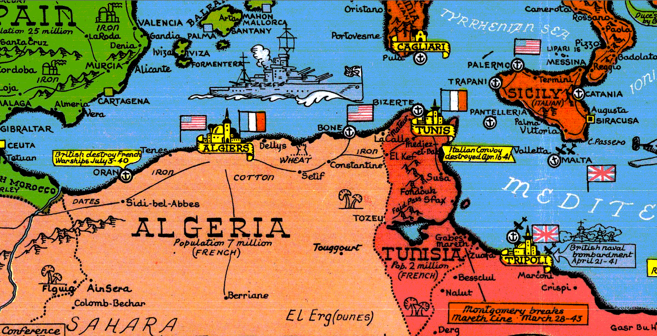 Battle Archives Map European Theater of Operations 1939-1944