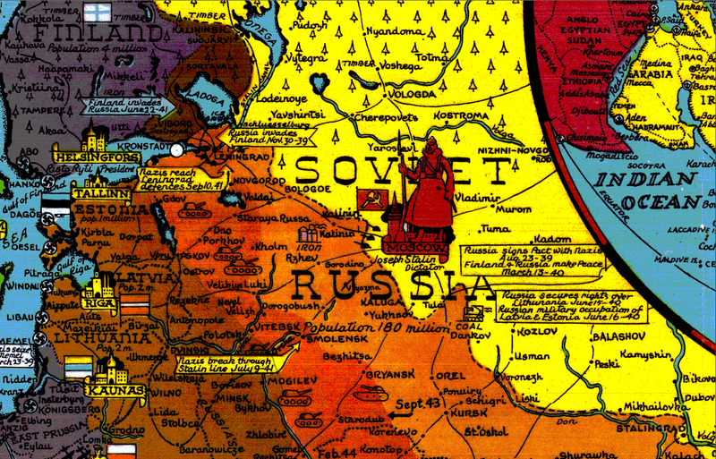 Battle Archives Map European Theater of Operations 1939-1944