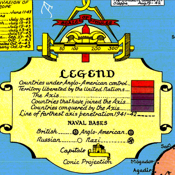 Battle Archives Map European Theater of Operations 1939-1944
