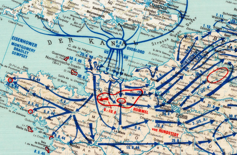 Battle Archives Map European Theater of Operations 1939-1945