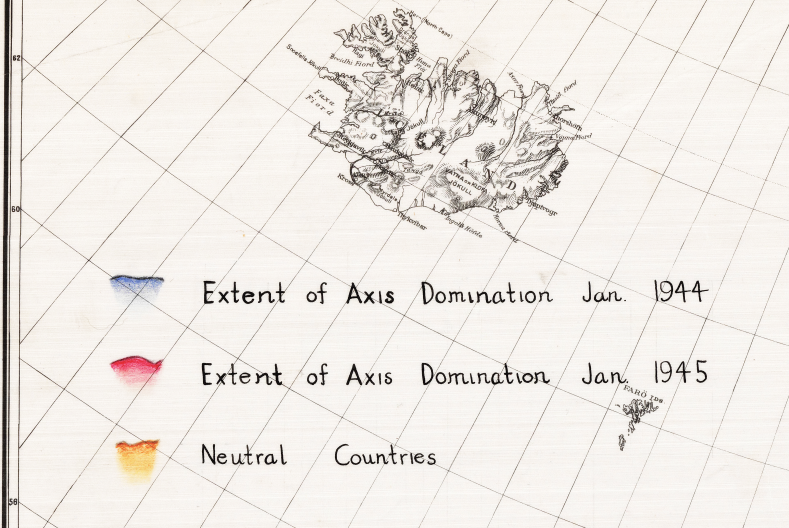 Battle Archives Map European Theater of Operations 1944-1945 #2