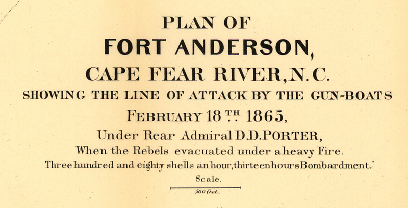 Battle Archives Map Fort Anderson, North Carolina