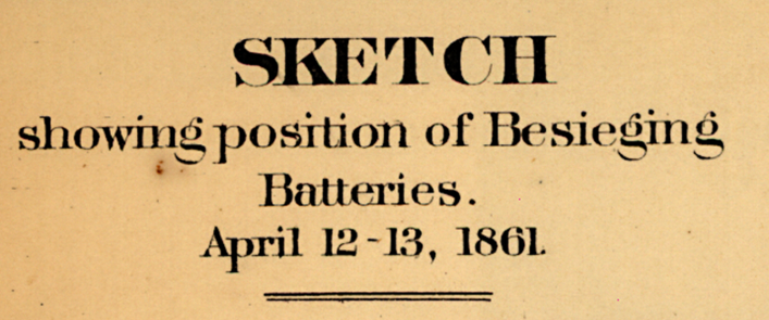 Fort Sumter April 1861 Bombardment Battle Map