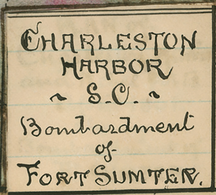 Battle Archives Map Fort Sumter, South Carolina #2