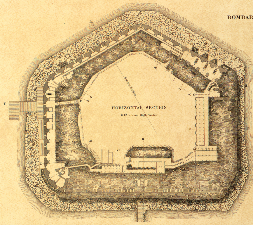 Battle Archives Map Fort Sumter, South Carolina #3