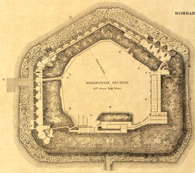 Battle Archives Map Fort Sumter, South Carolina #3
