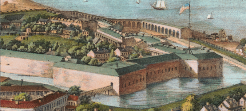 Battle Archives Map Fortress Monroe, Virginia #1