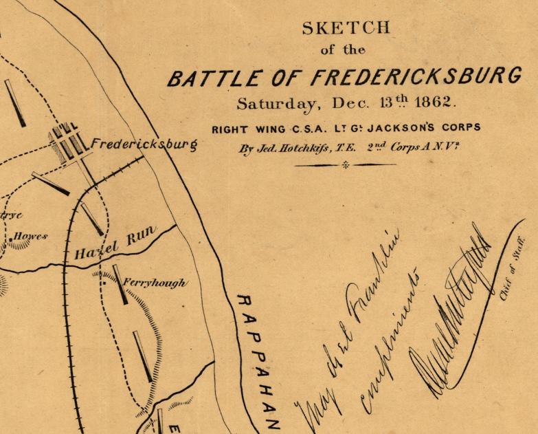 Battle Archives Map Fredericksburg, Virginia #2