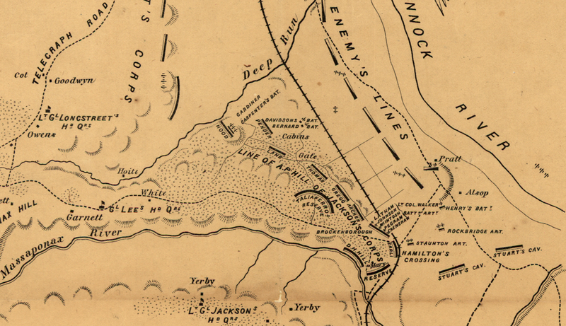 Battle Archives Map Fredericksburg, Virginia #2