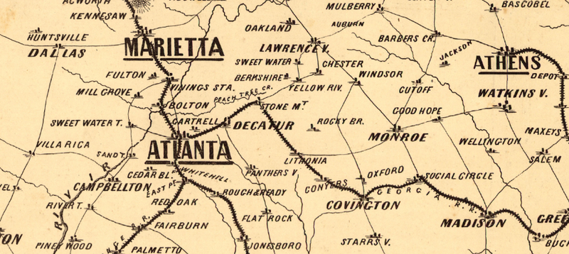 Battle Archives Map Georgia