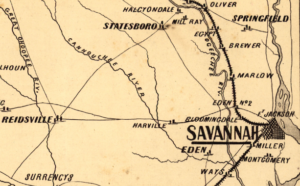 Battle Archives Map Georgia
