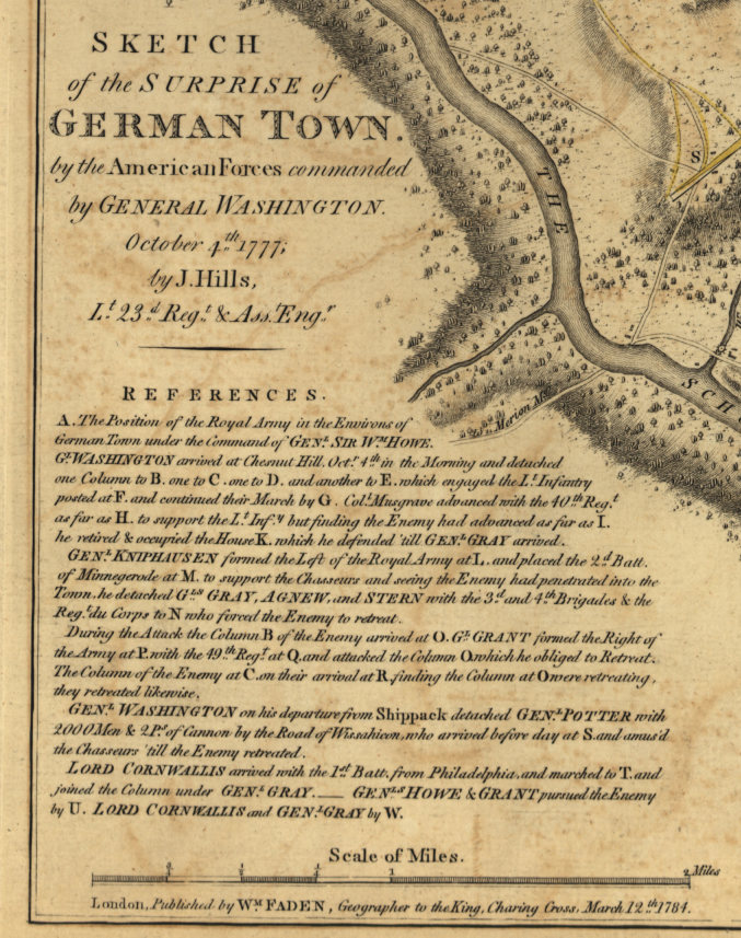 Battle Archives Map Germantown, Pennsylvania