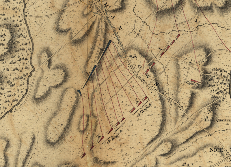 Battle Archives Map Germantown, Pennsylvania