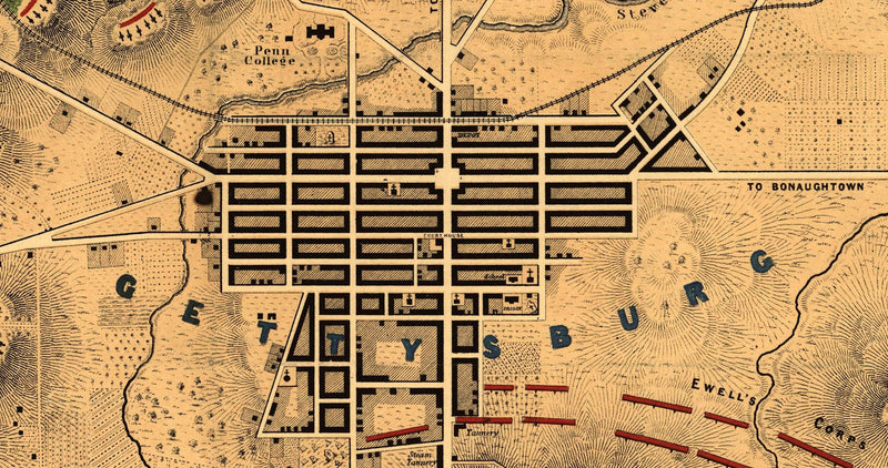Battle Archives Map Gettysburg #3