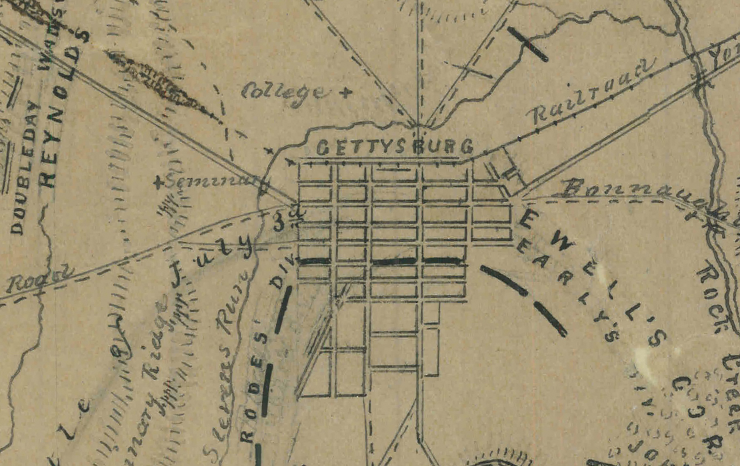 Battle Archives Map Gettysburg #5